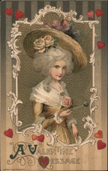 A Valentine Message Women Samuel L. Schmucker Postcard Postcard Postcard