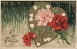 To My Valentine Flowers Samuel L. Schmucker Postcard Postcard 