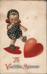 A Valentine Message Postcard