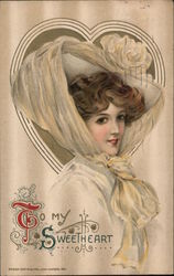 To My Sweetheart Postcard