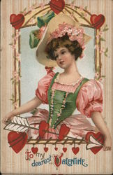 To My Dearest Valentine Women Ellen Clapsaddle Postcard Postcard Postcard