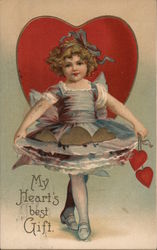 My Heart's Best Gift Children Ellen Clapsaddle Postcard Postcard Postcard