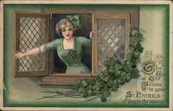 The Top Of Morning To You St. Patrick Day In The Morning Postcard