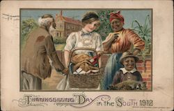 Thanksgiving Day in the South 1912 Postcard