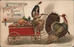 All Thanksgiving Bounty Be Thine Turkeys Samuel L. Schmucker Postcard Postcard Postcard