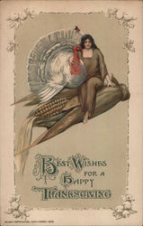 Best Wishes For A Happy Thanksgiving Postcard