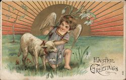 Easter Greetings Postcard