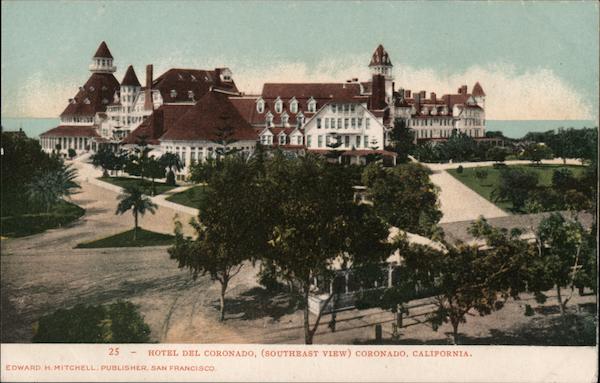 Southeast View of Hotel Del Coronado California