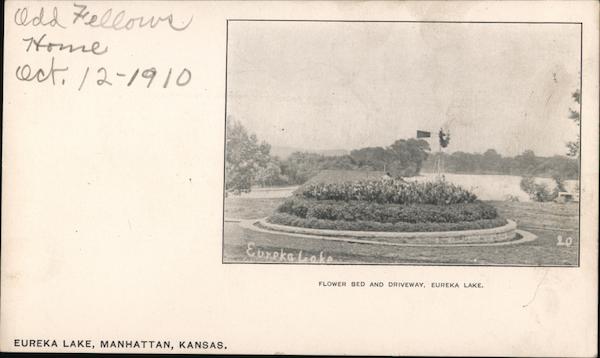 Flower Bed and Driveway, Eureka Lake Manhattan Kansas