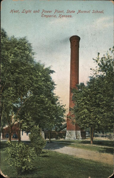 Heat, Light and Power Plant, State Normal School Emporia Kansas