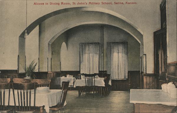 Dining Room Alcove at St. John's Military School Salina Kansas