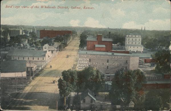 Bird's-eye View of the Wholesale District Salina Kansas