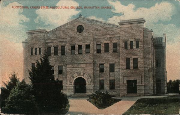 Auditorium, Kansas State Agricultural College Manhattan