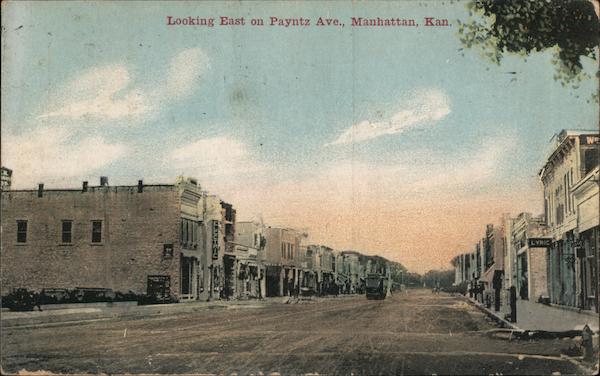 Looking East on Payntz Ave. Manhattan Kansas
