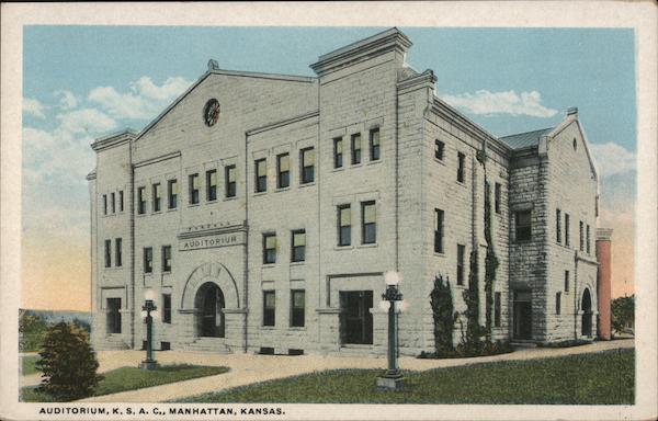 Exterior of Auditorium of K.S.A.C. Manhattan Kansas