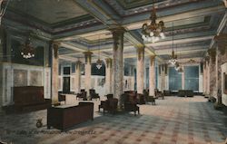 Lobby of Hotel Monteleone Postcard