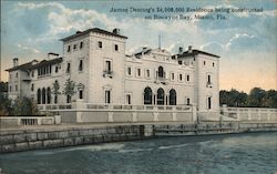 James Deering's $4,000,000 Residence Being Constructed on Biscayne Bay Miami, FL Postcard Postcard Postcard