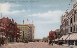 Main Street, Looking South Salt Lake City, UT Postcard Postcard Postcard
