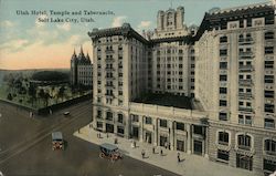 Utah Hotel, Temple and Tabernacle Salt Lake City, UT Postcard Postcard Postcard