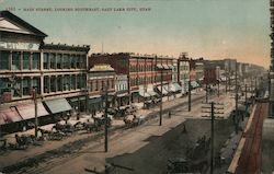 Main Street, Looking Southeast Salt Lake City, UT Postcard Postcard Postcard
