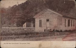 The Old Red Schoolhouse Portsmouth, OH Postcard Postcard Postcard