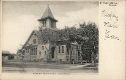 First Baptist Church Emporia, KS Postcard Postcard Postcard