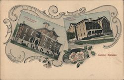Kansas Wesleyan College Buildings Salina, KS Postcard Postcard Postcard