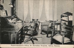 Superintendent's Office, St. Barnabas Hospital Salina, KS Postcard Postcard Postcard