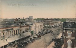 Bird's Eye View of Iron Avenue Salina, KS Postcard Postcard Postcard
