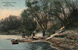 Juanita Military Crossing, Blue River Postcard