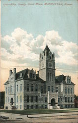 Riley County, Court House Manhattan, KS Postcard Postcard Postcard