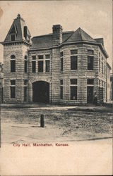 City Hall Manhattan, KS Postcard Postcard Postcard