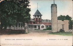 Eureka Lake, Reekah I.O.O.F. Home Postcard