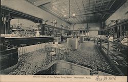 Interior View of the Palace Drug Store Postcard