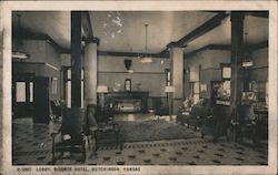 Lobby of Bisonte Hotel, Hutchinson, Kansas Postcard Postcard Postcard