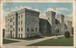 Nichols Gymnasium, K.S.A.C. Manhattan, KS Postcard Postcard Postcard