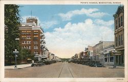 Poyntz Avenue Manhattan, KS Postcard Postcard Postcard