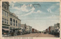 Poyntz Avenue Manhattan, KS Postcard Postcard Postcard