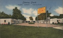 Canary Court Salina, KS Postcard Postcard Postcard