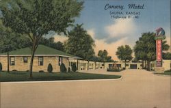 The Canary Motel at Highways 81 & 40 Salina, KS Postcard Postcard Postcard