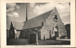 Trinity Lutheran Church at 10th and Crawford Postcard