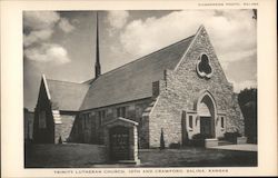 Trinity Lutheran Church at 10th and Crawford Salina, KS Postcard Postcard Postcard