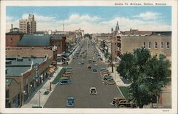 Santa Fe Avenue Salina, KS Postcard Postcard Postcard