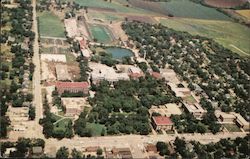 Air View Kansas State Teachers College Campus Postcard