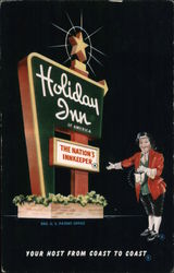 Holiday Inn, Your Host From Coast To Coast U.S. Highway 81, P.O. Box 13, Broadway at Armory Road Salina, KS Postcard Postcard Postcard
