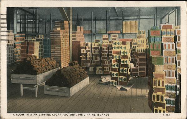 A Room in a Philippine Cigar Factory Philippines Southeast Asia