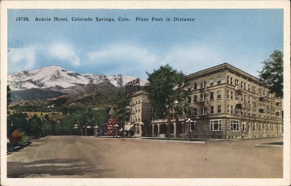 Acacia Hotel - Pikes Peak in Distance Colorado Springs
