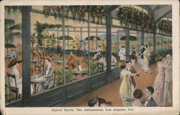 Parrot Porch, The Ambassador Los Angeles California
