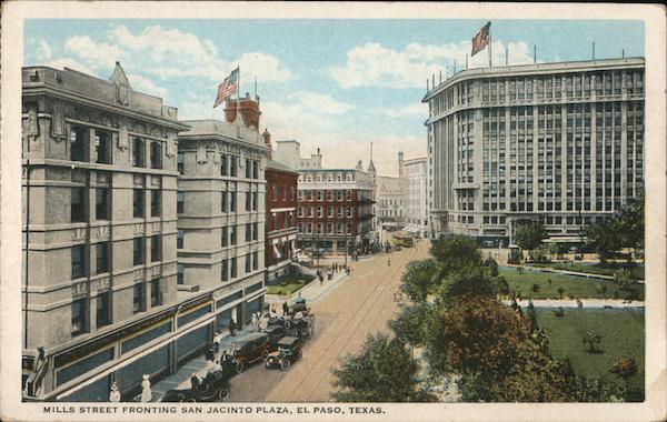 Mills Street Fronting San Jacinto Plaza El Paso Texas
