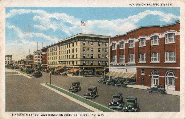 Sixteenth Street and Business District Cheyenne Wyoming